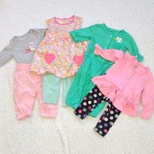 Bundle of Girls Long Sleeve Spring Outfits Size 6 M